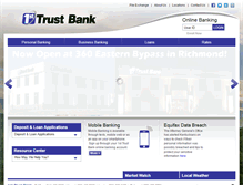 Tablet Screenshot of 1sttrustbankinc.com